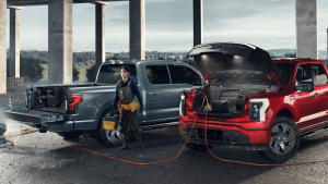 Ford F-150 Lightning at work